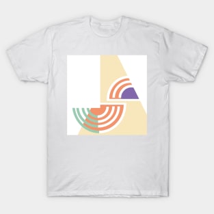 Geometric abstract pattern pastel T-Shirt